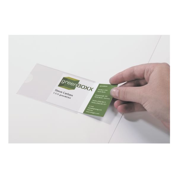 Durable Zelfklevende insteekhoezen »POCKETFIX®« 57 x 90 mm 10 stuks -  voordelig bij OTTO Office kopen.