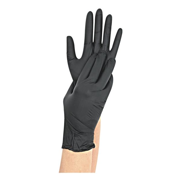 100 Nitril »Safe Light« Einmalhandschuhe XL schwarz, puderfrei