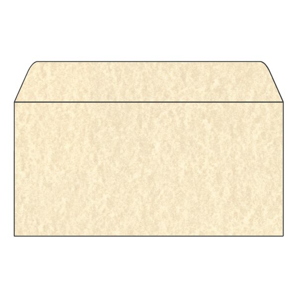 Design-Briefumschlag DL ohne Fenster mit Nassklebung - 50 Stück